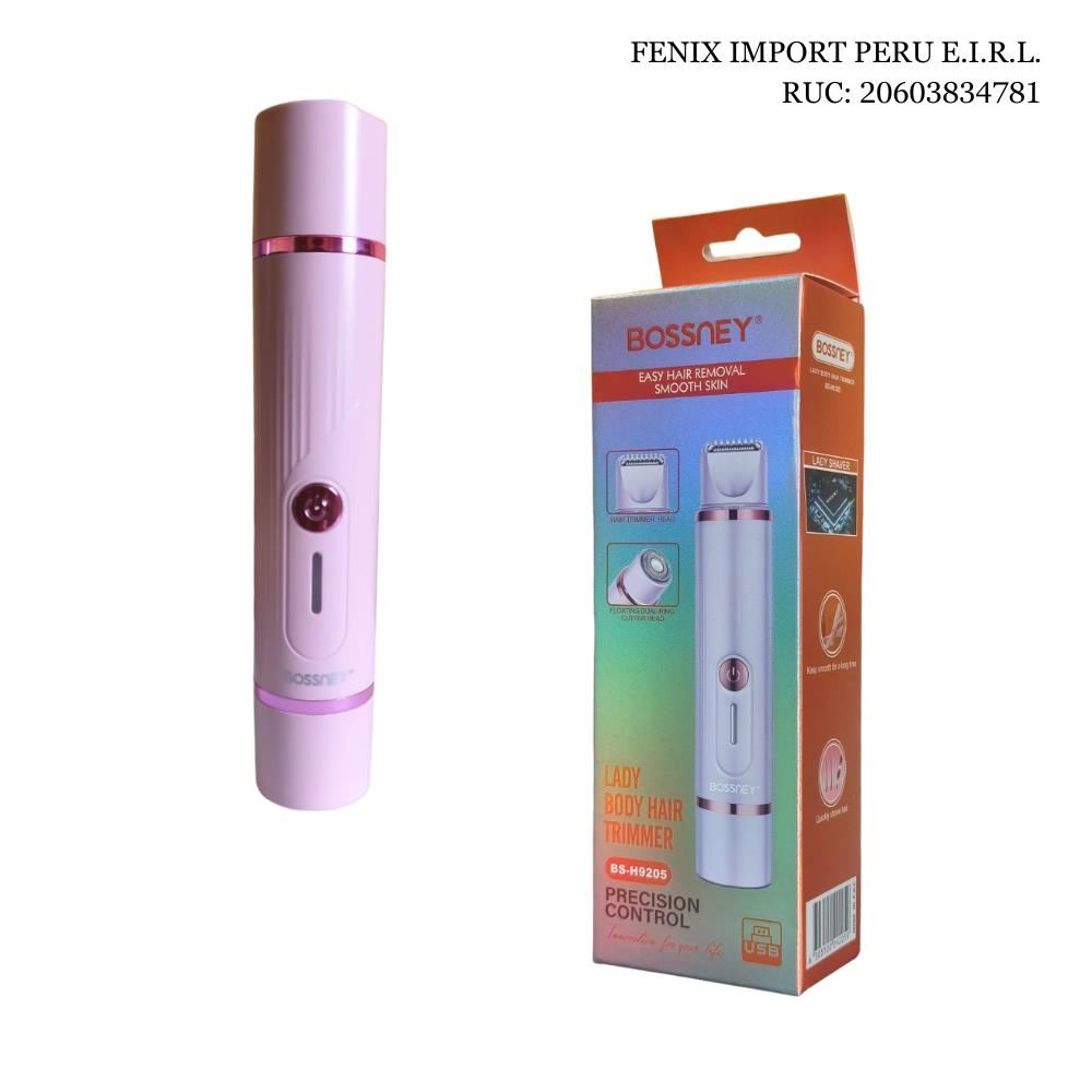 Depiladora Corporal 3W Mujer 2 En 1 Bossney BS-H9205