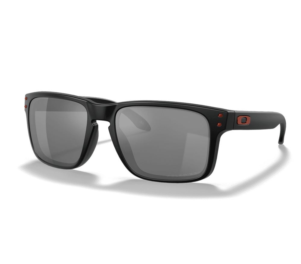 LENTES DE SOL OAKLEY HOLBROOK MONTURA MATE CON LOGO ROJO