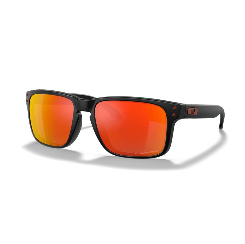 LEMTES DE SOL OAKLEY HOLBROOK OO9448 NEGRO MATE CON LOGO ROJO