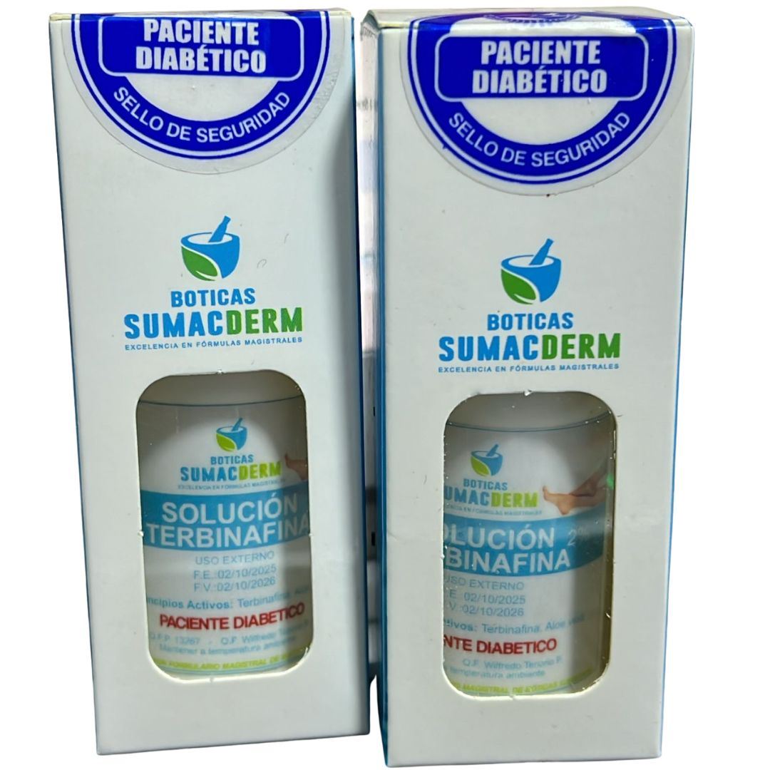 Gotas Para Hongos En Pies Y Manos, Terbinafina Al 2% De 30ml