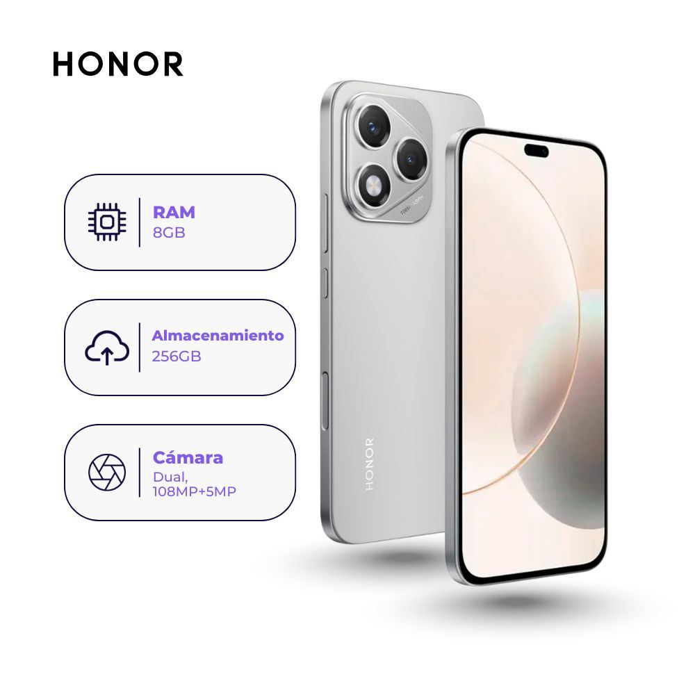 Honor 400 Lite 256GB 8GB Gris