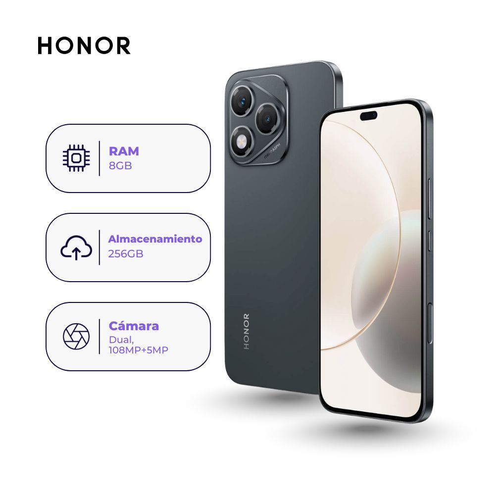 Honor 400 Lite 256GB 8GB Negro