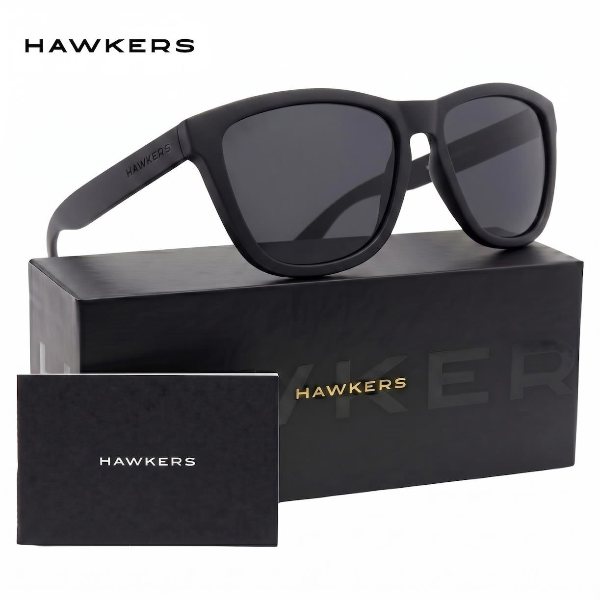 Lentes de Sol Polarizado Hawkers One Raw HONR21BBTP Negro Black Talla 54mm
