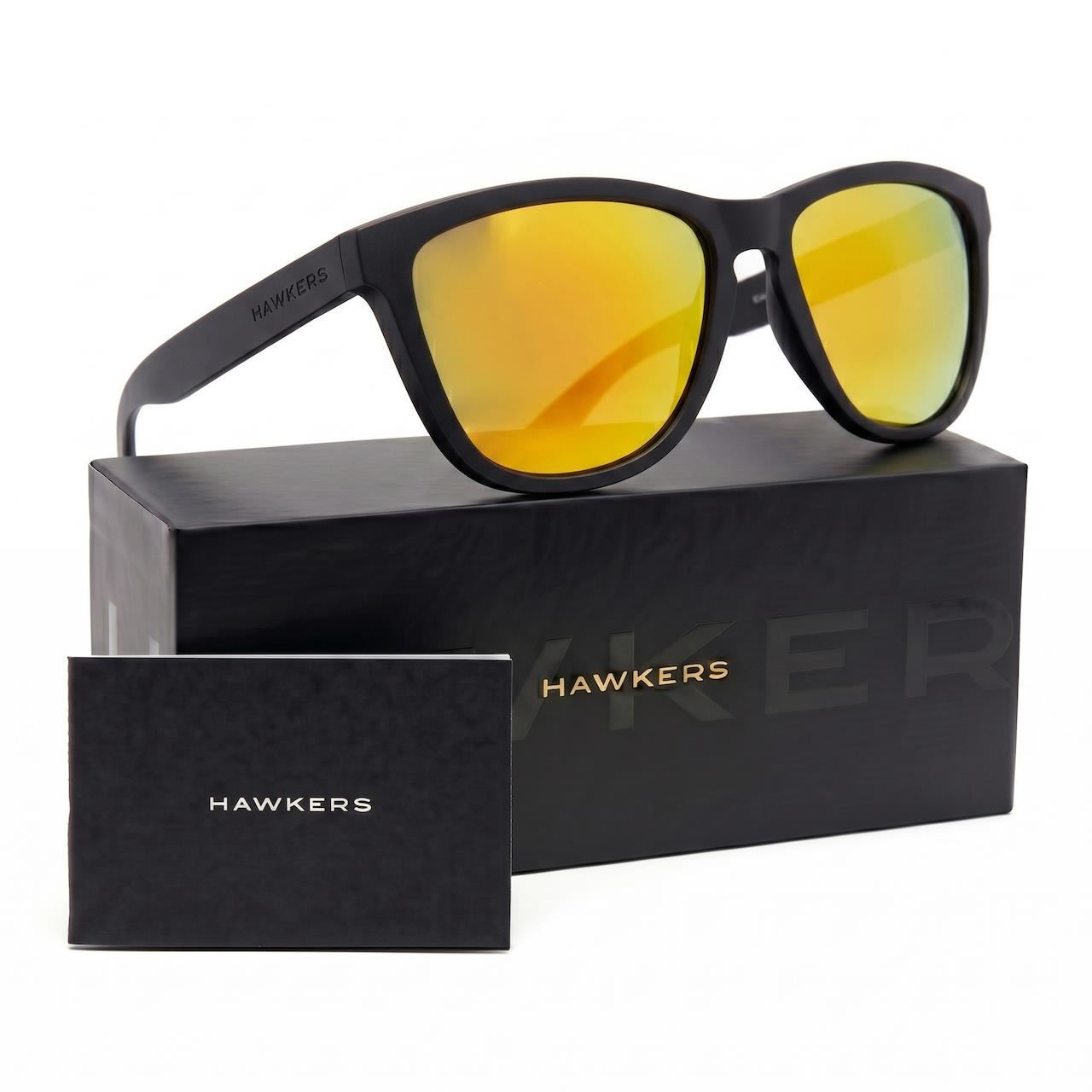Lentes de Sol Hawkers One Raw HONR22BOT0 Negro Naranja Espejado Talla 54mm