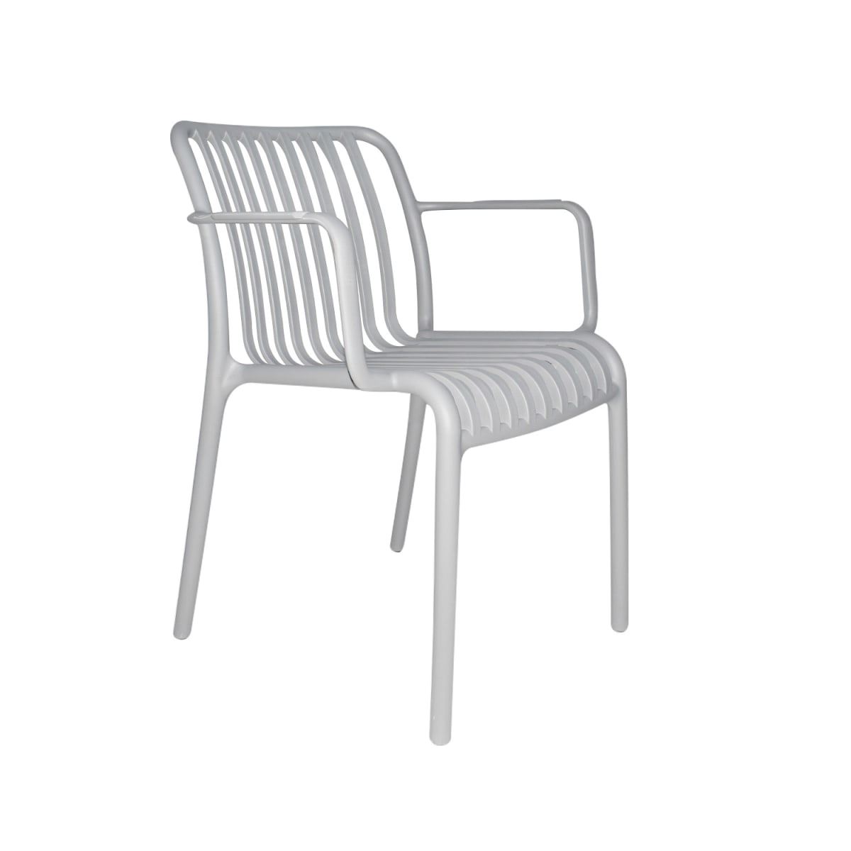 SILLA COMEDOR TERRAZA OV-NARD POLIPROPILENO GRIS