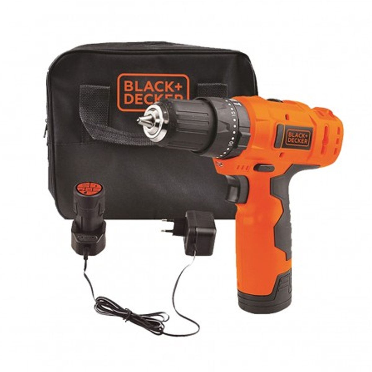 Taladro percutor 3/8" 12V Black + Decker