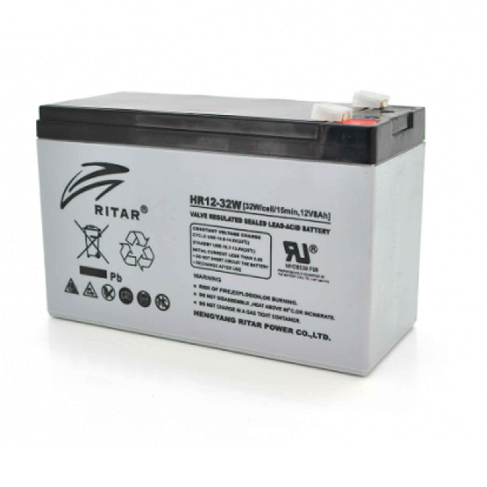 Batería 12v 32w 8a Ritar Hr12-32w Alarmas