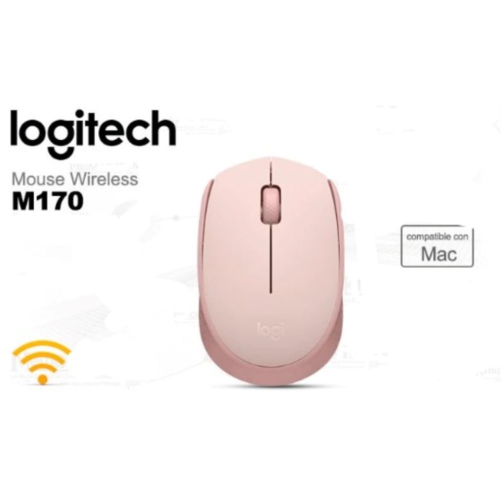MOUSE LOGITECH M170 WIRELESS ROSA