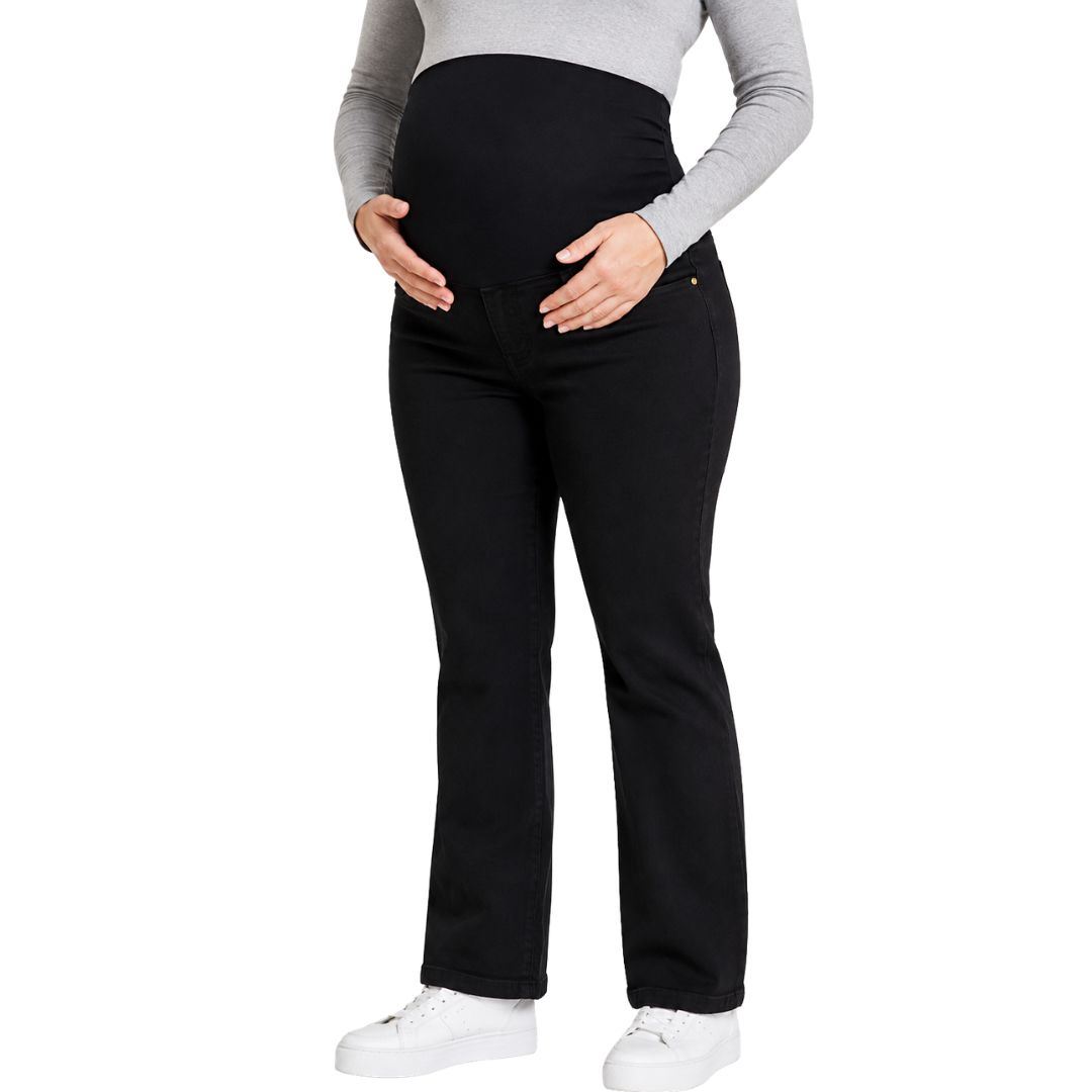 Jeans Pantalon De Embarazada Pantalón De Maternidad -Negro