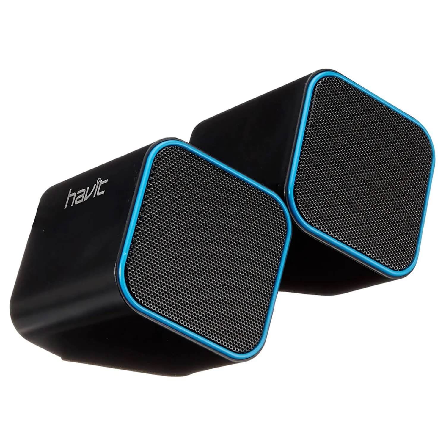Altavoces Multimedia USB 2.0  Havit HV-SK473, Diseño Estético – Color Negro/Azul