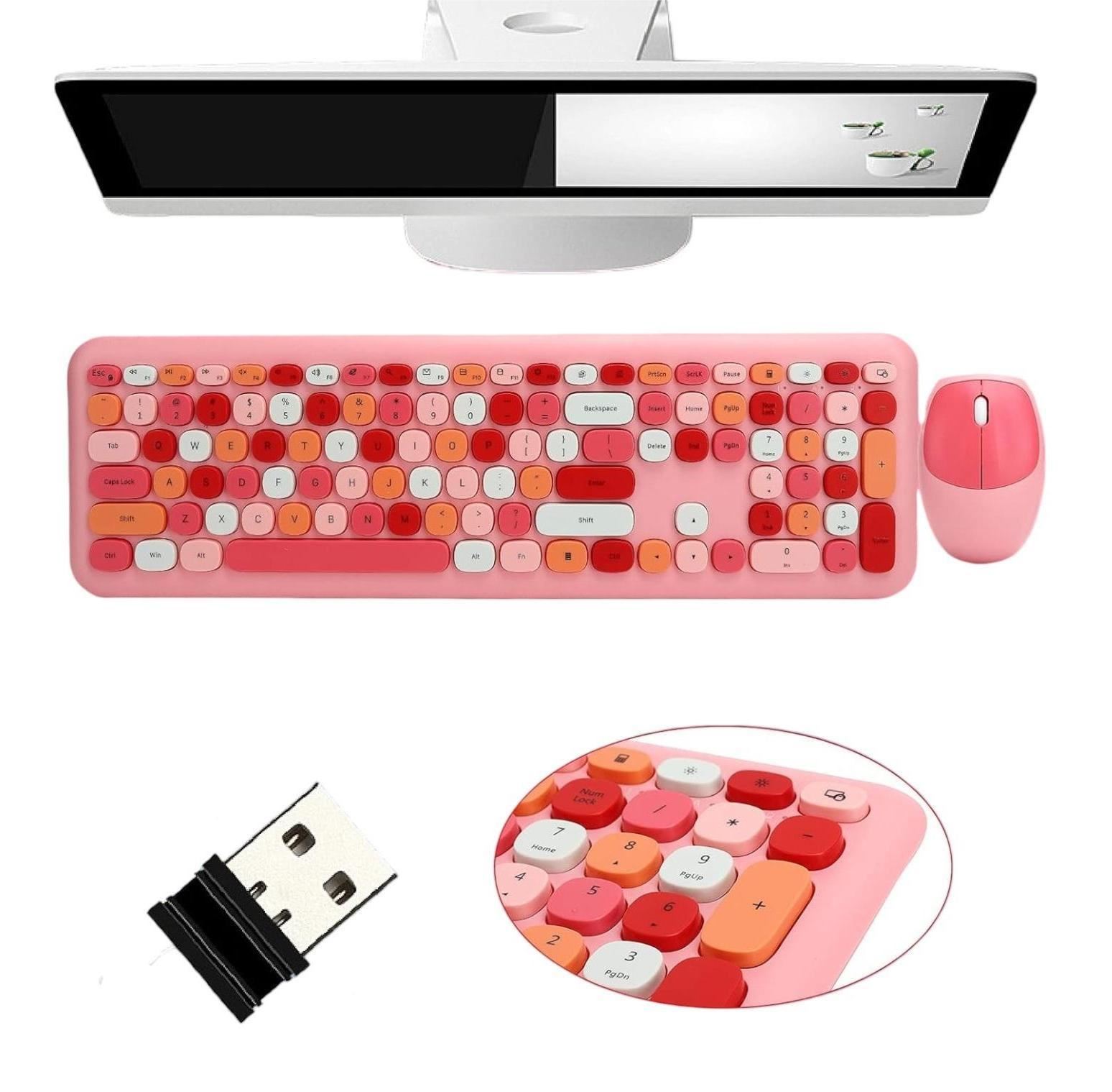 TECLADO MOFFI ROSADO