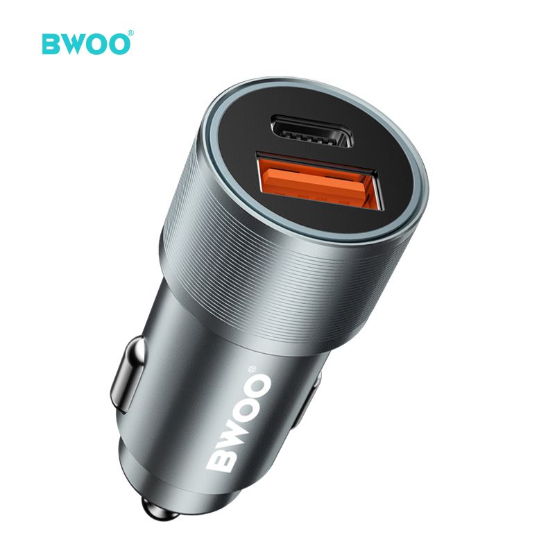 CARGADOR DE COCHE 38W SALIDA USB-A+PD CC 5 V-3.1 A,TIPO C BO-CC73 BWOO