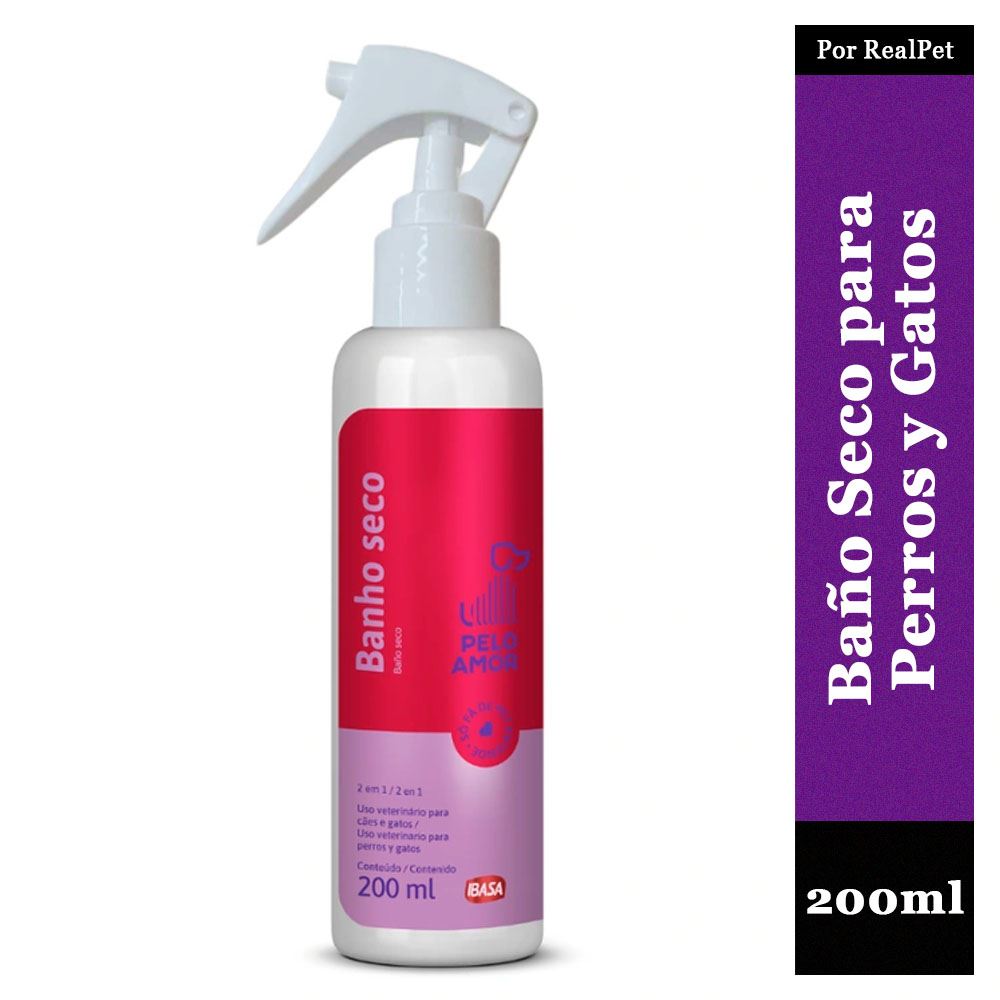 Baño Seco Perros y Gatos Ibasa Neutraliza olores 200ml