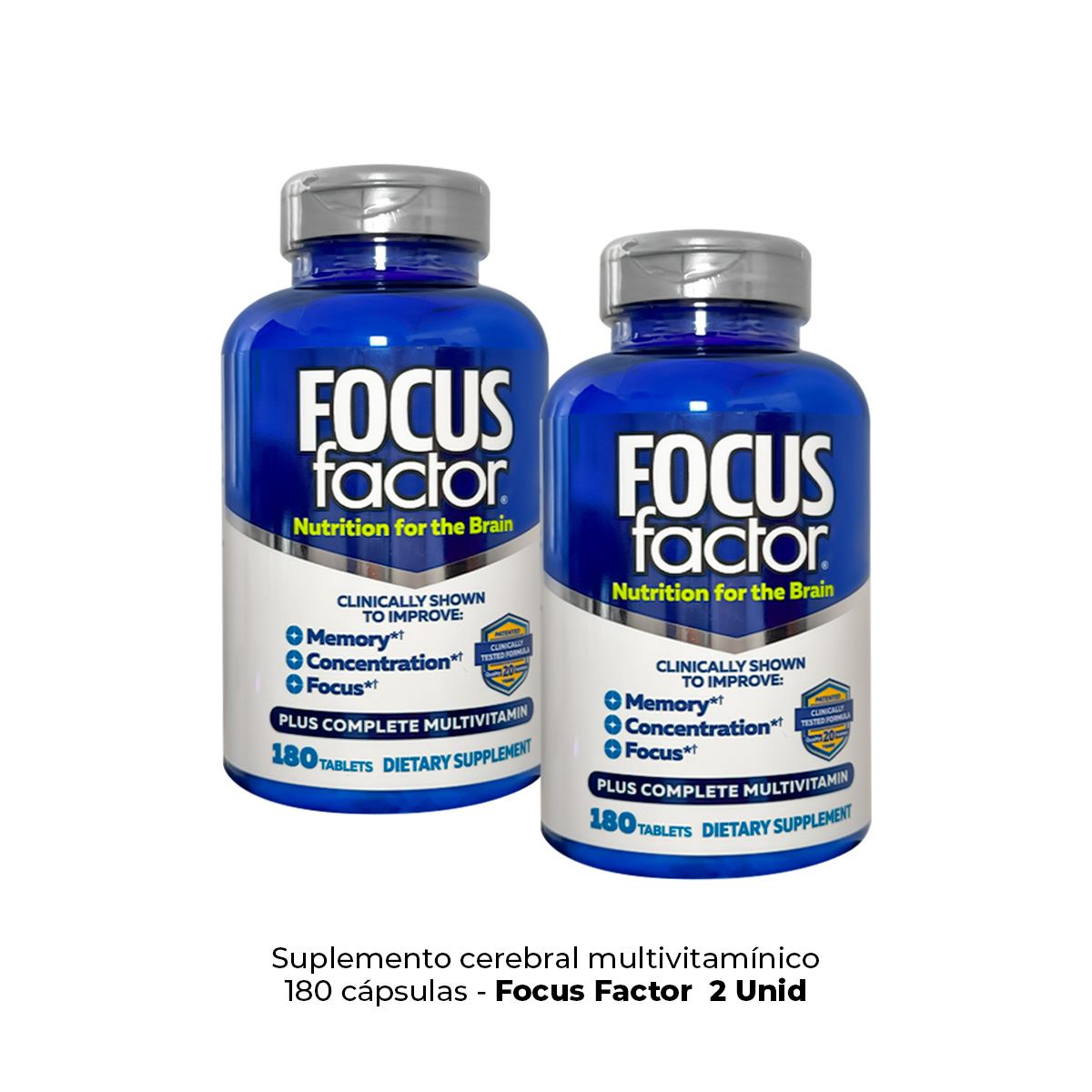 2 Factor de enfoque Suplemento cerebral – 180 unid