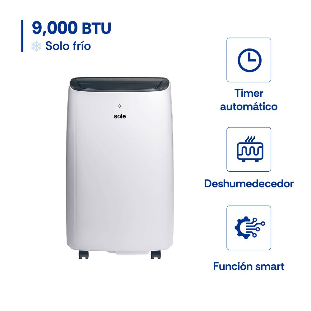 Aire Acondicionado Sole Portatil 9Kbtu