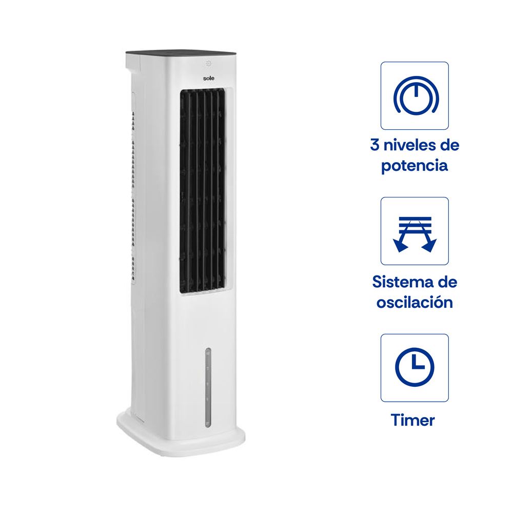 Enfriador De Aire Sole Digital 55W