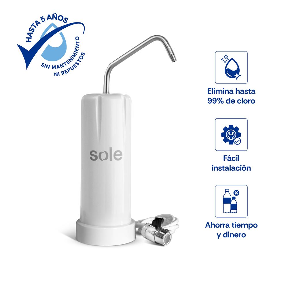 Purificador Alcalinizador Sole Prime Blanco S/ Lavadero