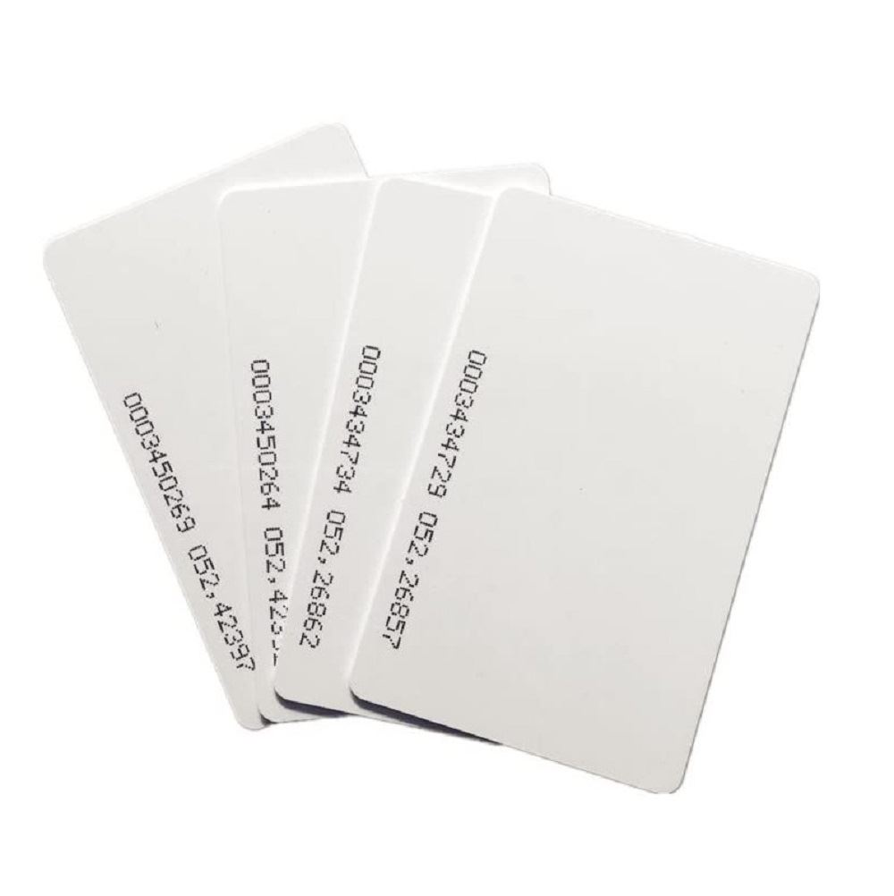 Tarjetas de proximidad identificación 125 KHz PVC blanco para marcadores de personal ID-CARD(THIN)