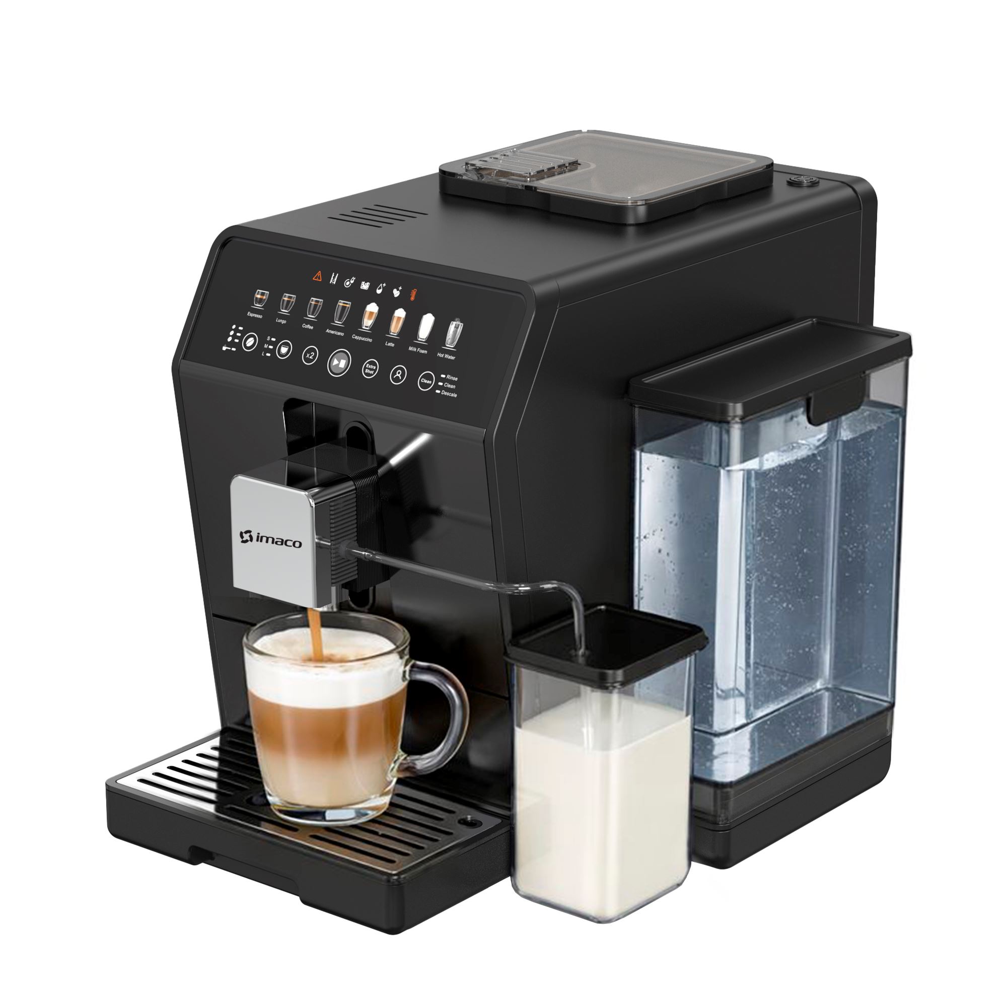 Cafetera Automática 8 en 1 Espresso y Capuccino 19 bares IECM1582A Imaco