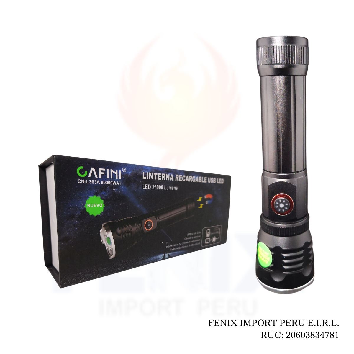 PUNTERO LASER VERDE RECARGABLE CAFINI GRAN ALCANCE 2000M