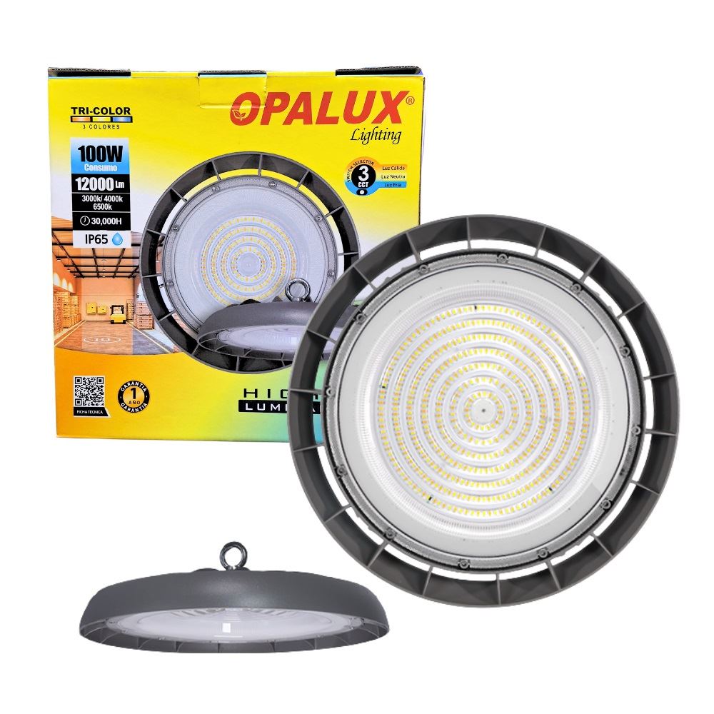 Iluminaria High Bay 100W 12000 Lumenes OP-HECC-100W