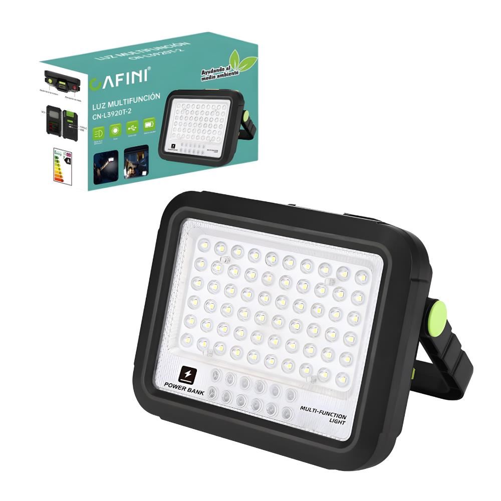 Reflector LED 200W  con Bateria Extraible y Función Power Bank Cafini CN-L3920T-2