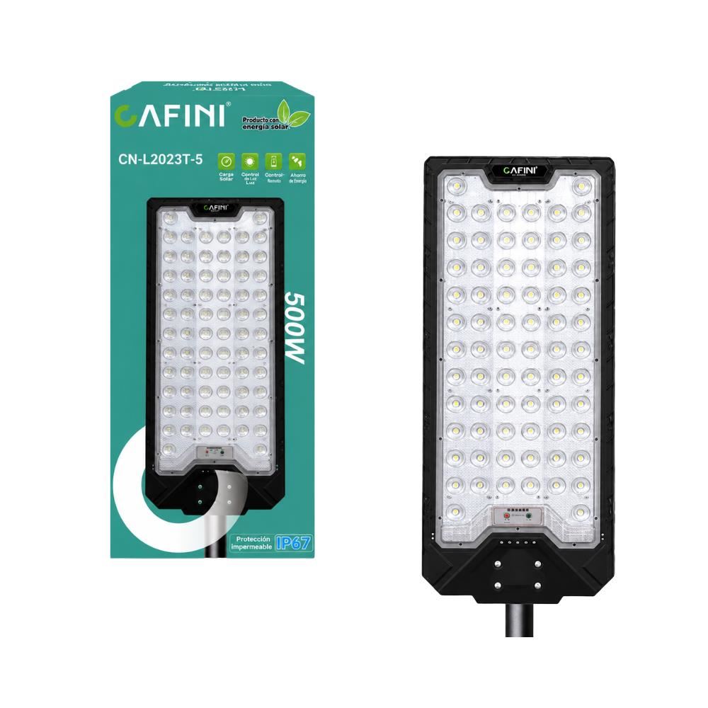 Farola Solar LED para Exteriores con Panel Solar Integrado Sensor de Movimiento Control Remoto Protección IP67 CAFINI CN-L2023T-5