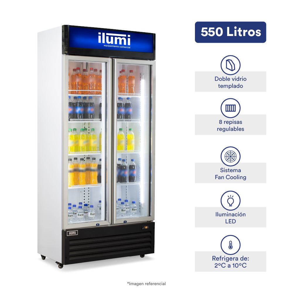 VISICOOLER FAN COOLING ILUMI 550 LTS