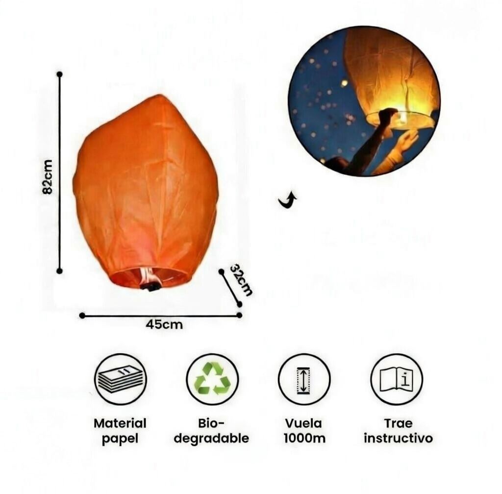 Pack x 5 Globos de los Deseos - Colores Surtidos