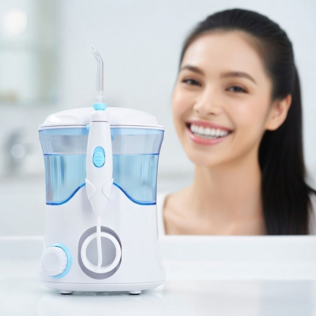 Irrigador Bucal Eléctrico 600ml 125psi Nicefeel FC169 7 Boquillas