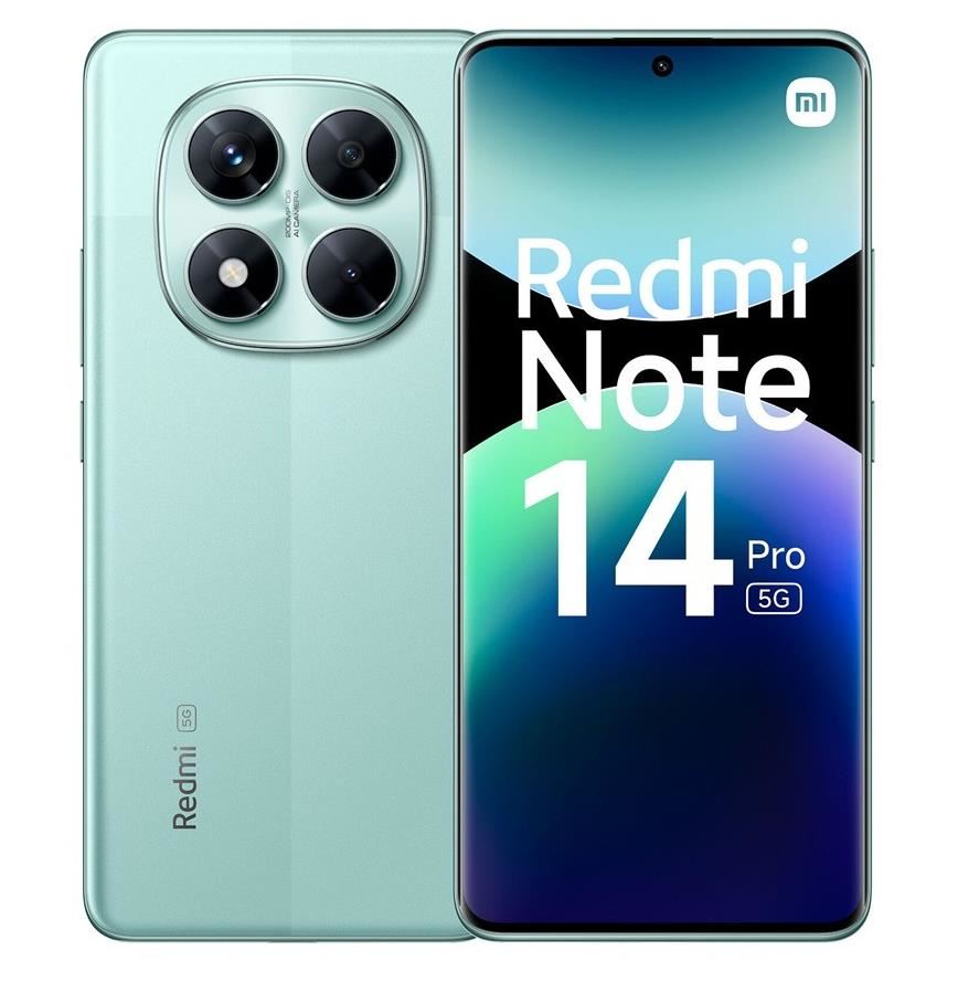 CELULAR XIAOMI REDMI NOTE 14 PRO 5G 8GB 256GB VERDE