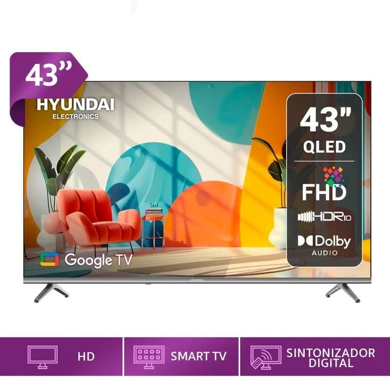 Televisor HYUNDAI 43" QLED HYLED4326QG Google TV