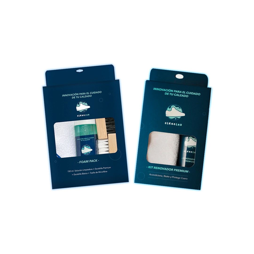 Foam Pack + Kit Renovador Cuero - Limpieza de Zapatillas