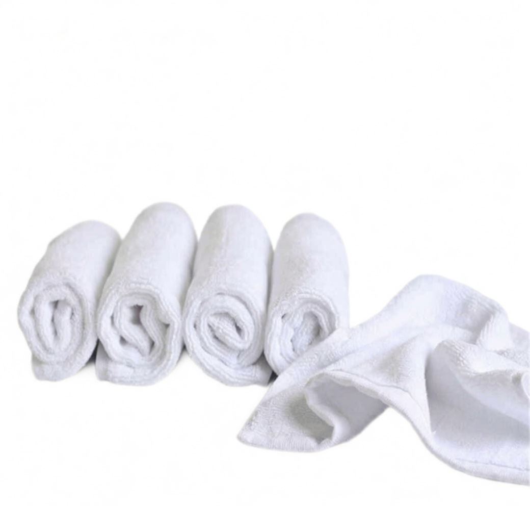 Pack x 2 Toallas de Mano de Algodón - Súper Absorbentes Blanco