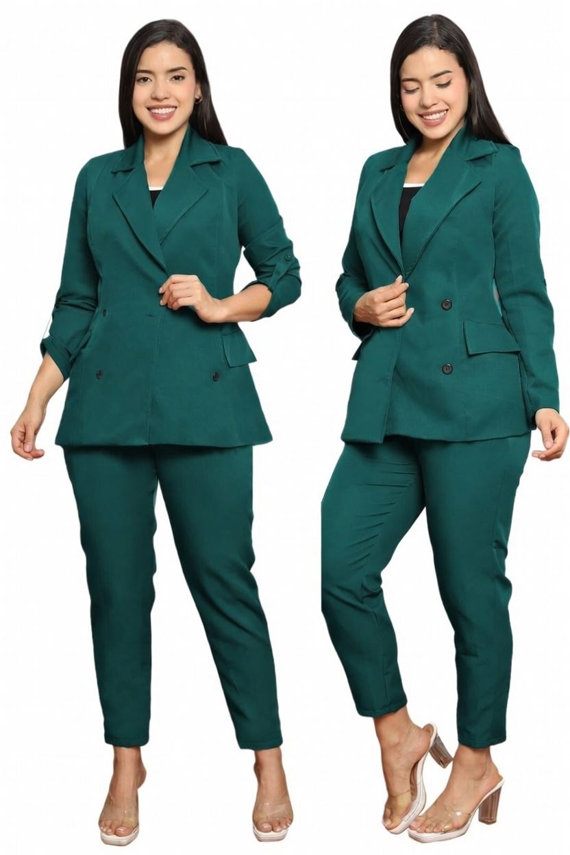 Conjunto Sastre "Helena" para Mujer - Blazer con Forro y Pantalón en Tela Catalina