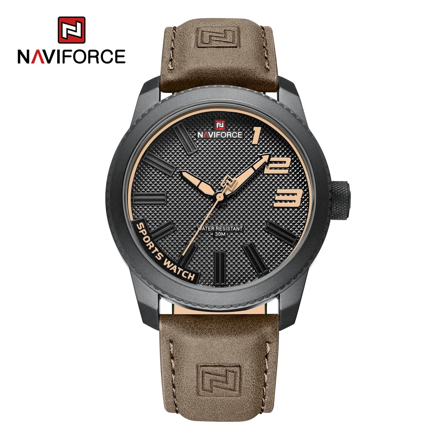 Reloj Naviforce Hombre Clásico Marrón NAV-108