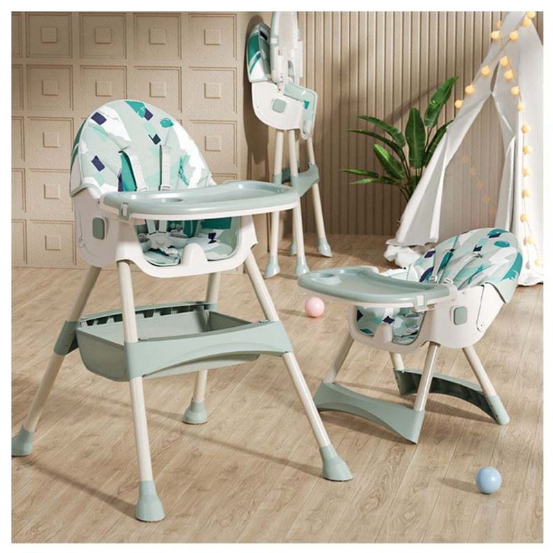 SILLA DE COMER BABYKISS PLEGABLE COLOR JADE - Verde