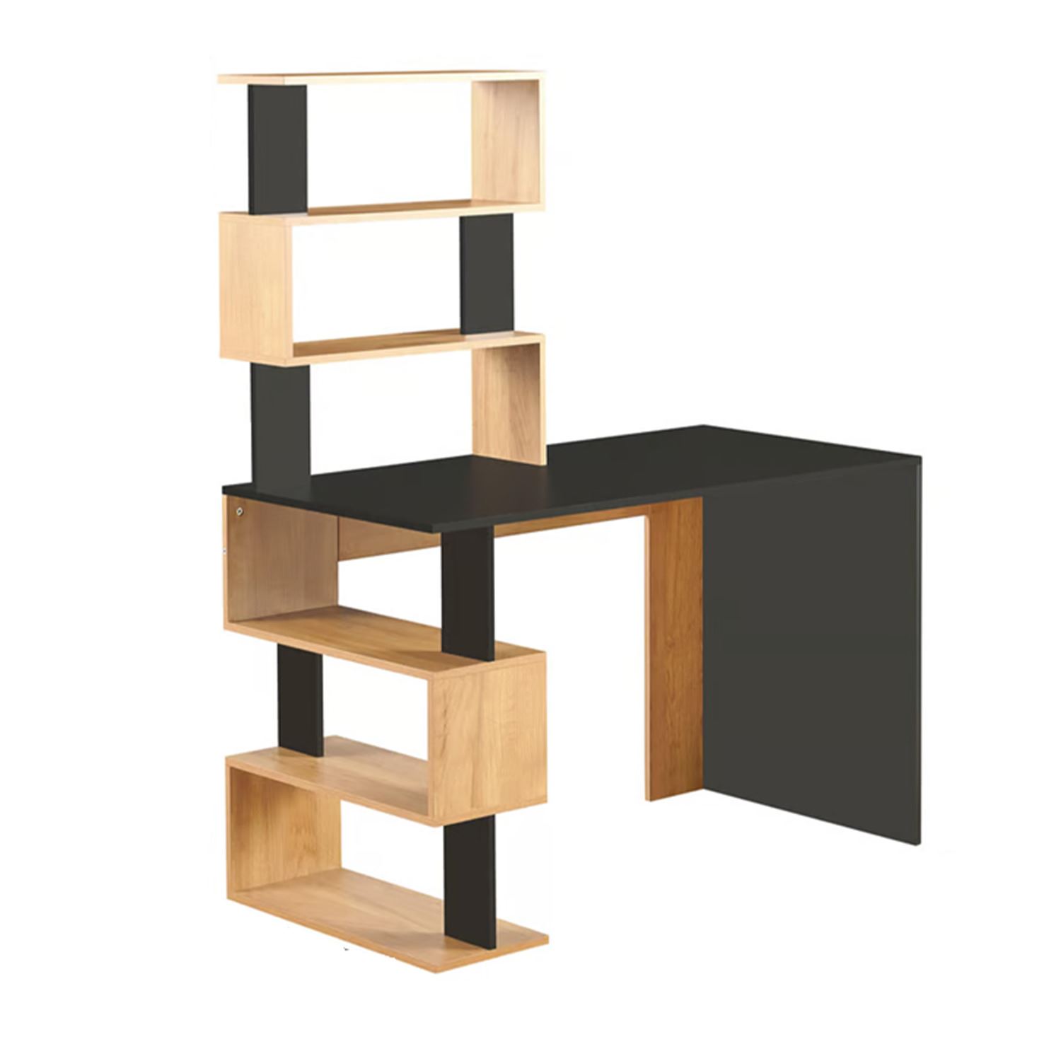 ESCRITORIO MODERNO CON ESTANTE KORI - DIBA MUEBLES