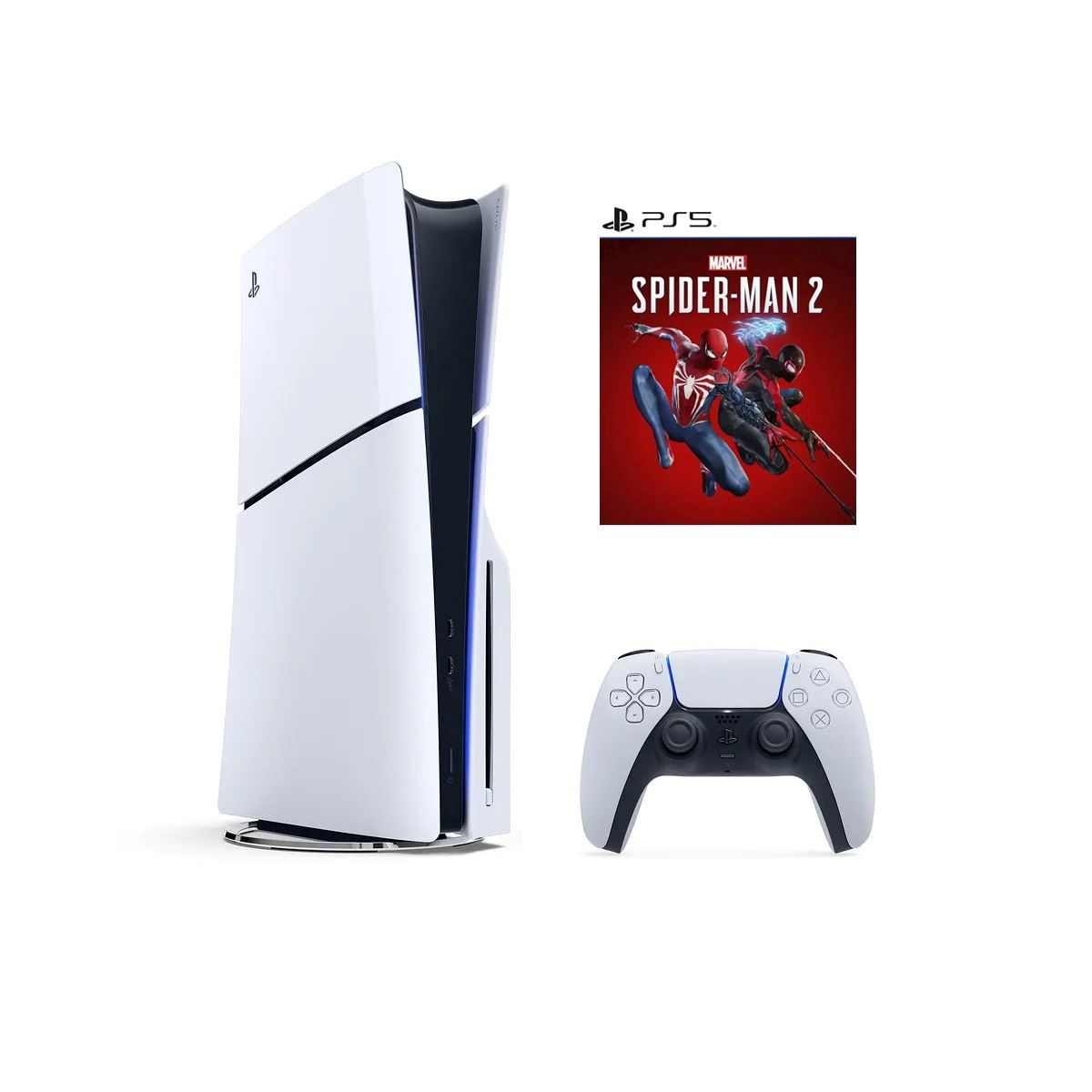 Pack Consola PS5 Slim Spiderman 2 Lector 1TB + Funda para Mando