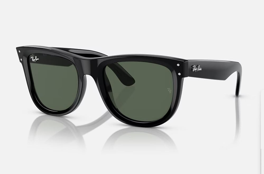 LENTES DE SOL WAYFARER REVERSE RB0502S/ NEGRO CON LUNAS VERDES