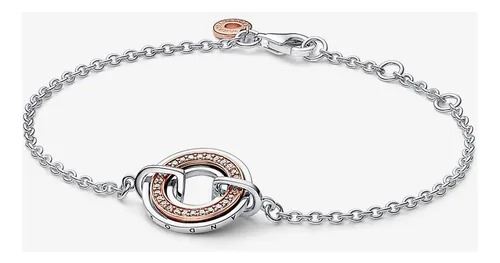Pulsera Pandora en circulos bicolor Mujer/ Talla adaptable