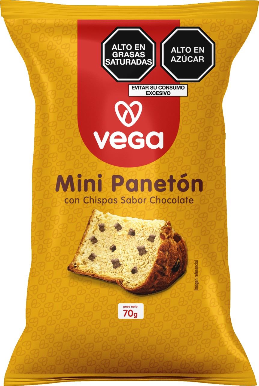 VEGA PANETONCITO 70GR CHISP. SABOR CHOC.