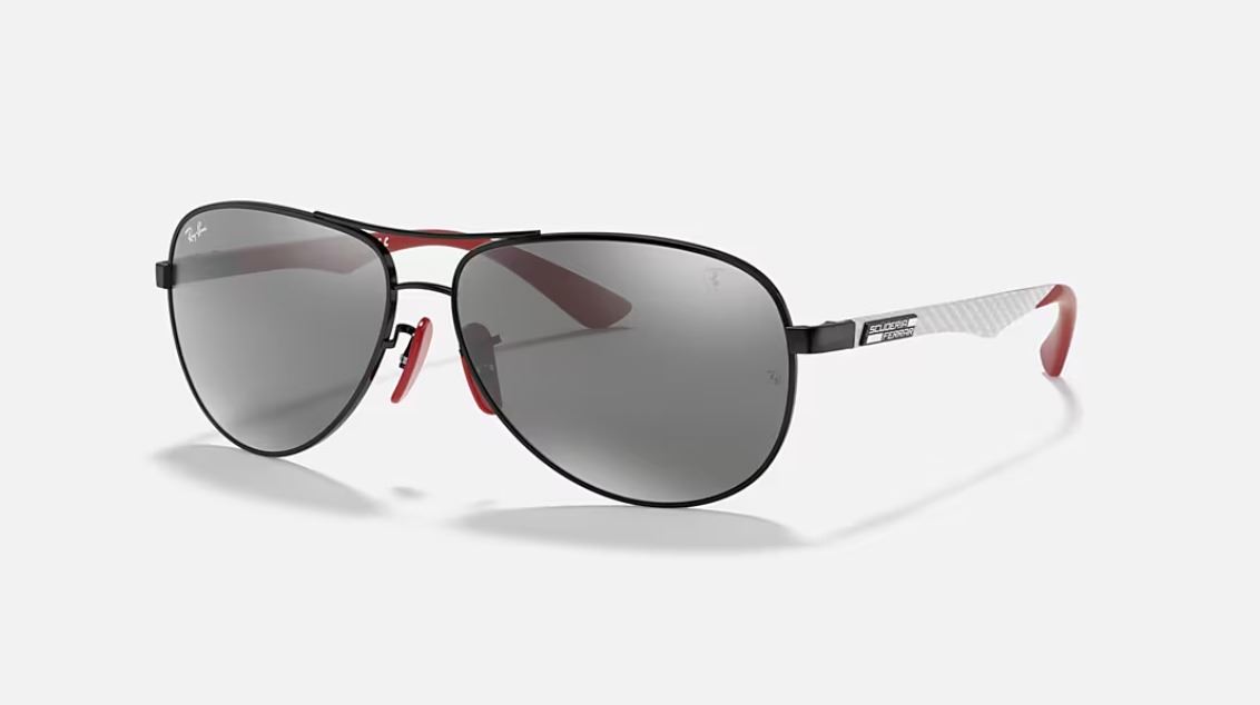Lentes RayBan RB8313M Aviator Scuderia Ferrari Collection Unisex / Lunas espejo