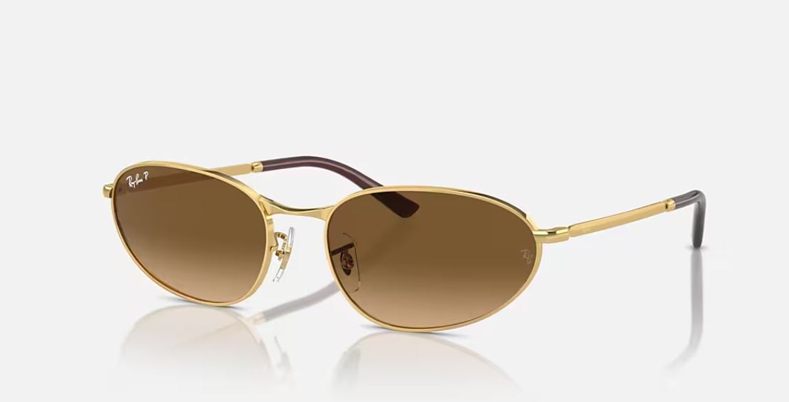 Lentes RayBan Aviator Gold RB3734 Unisex / Color marrón