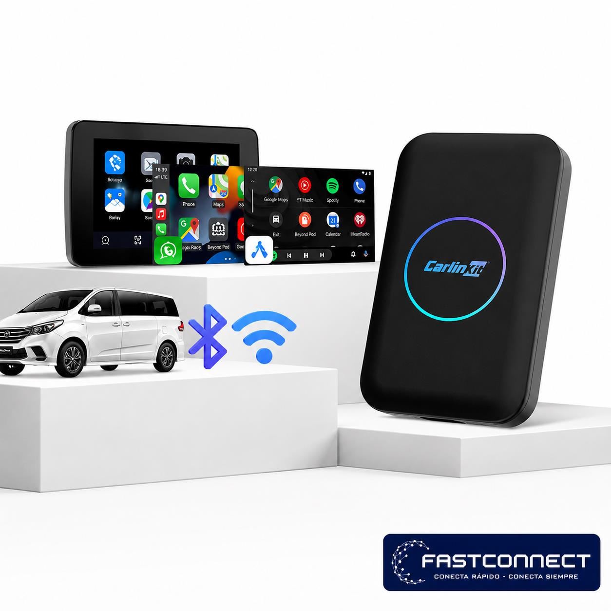 AI BOX LITE S CARLINKIT 4GB/32GB ANDROID AUTO Y APPLE CARPLAY INALÁMBRICO