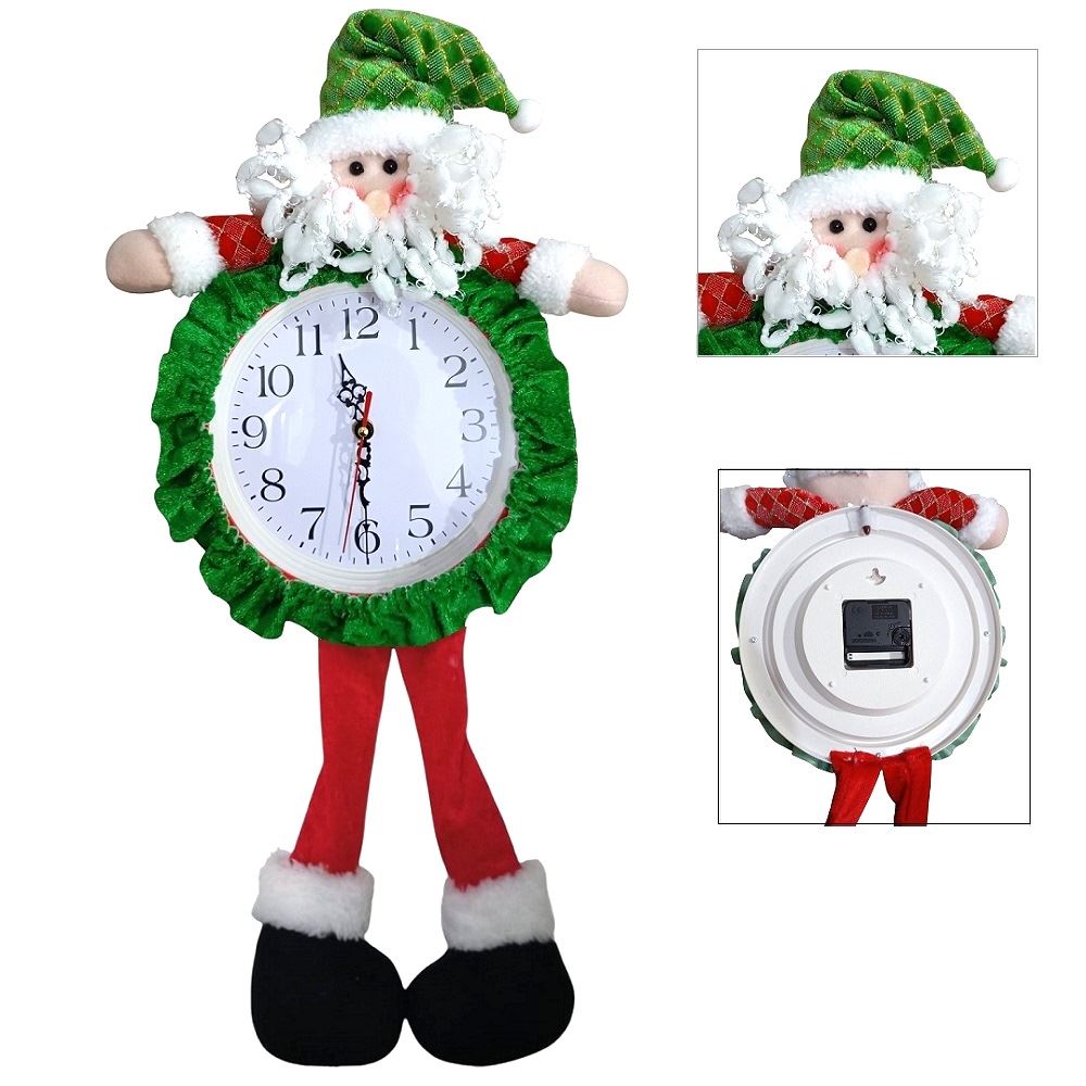 RELOJ NAVIDEÑO PAPA NOEL SANTA