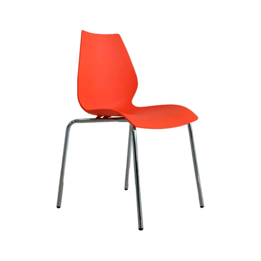 Silla De Comedor Diseño Brenda Naranja Ofideas