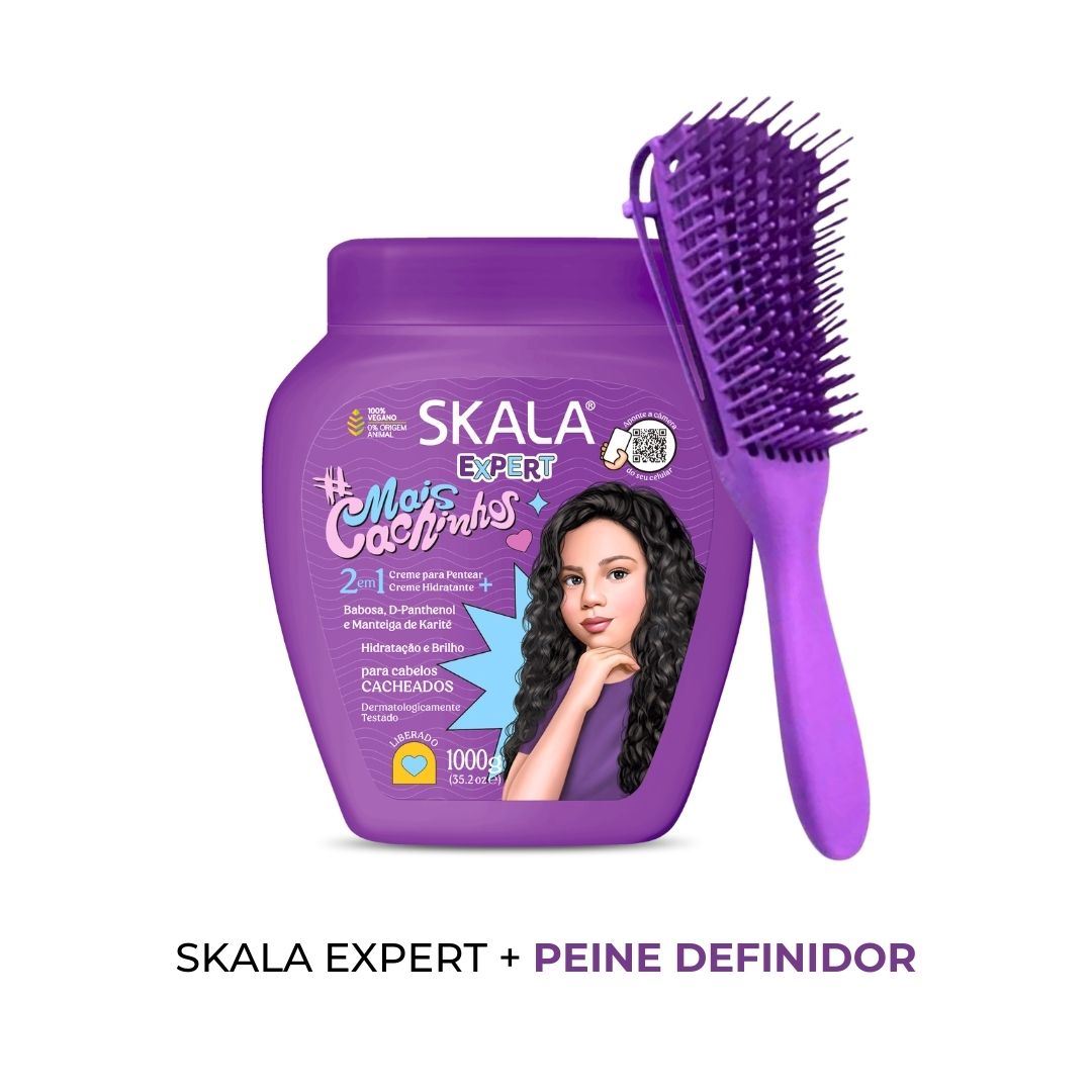 Mascarilla Cap 2 en 1 Skala Mais Cachinhos 1kg + PEINE