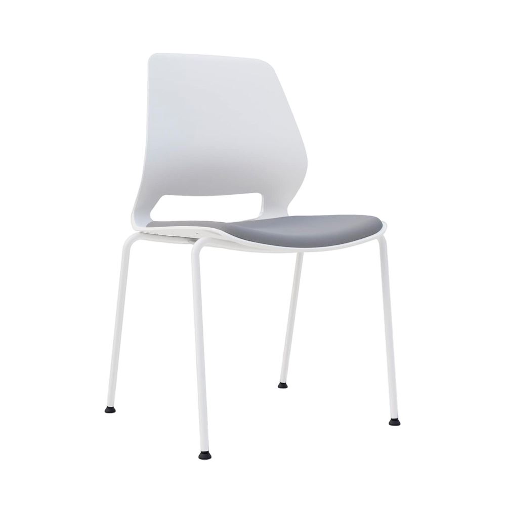 Silla Fija Marly Color Gris/Blanco Ofideas