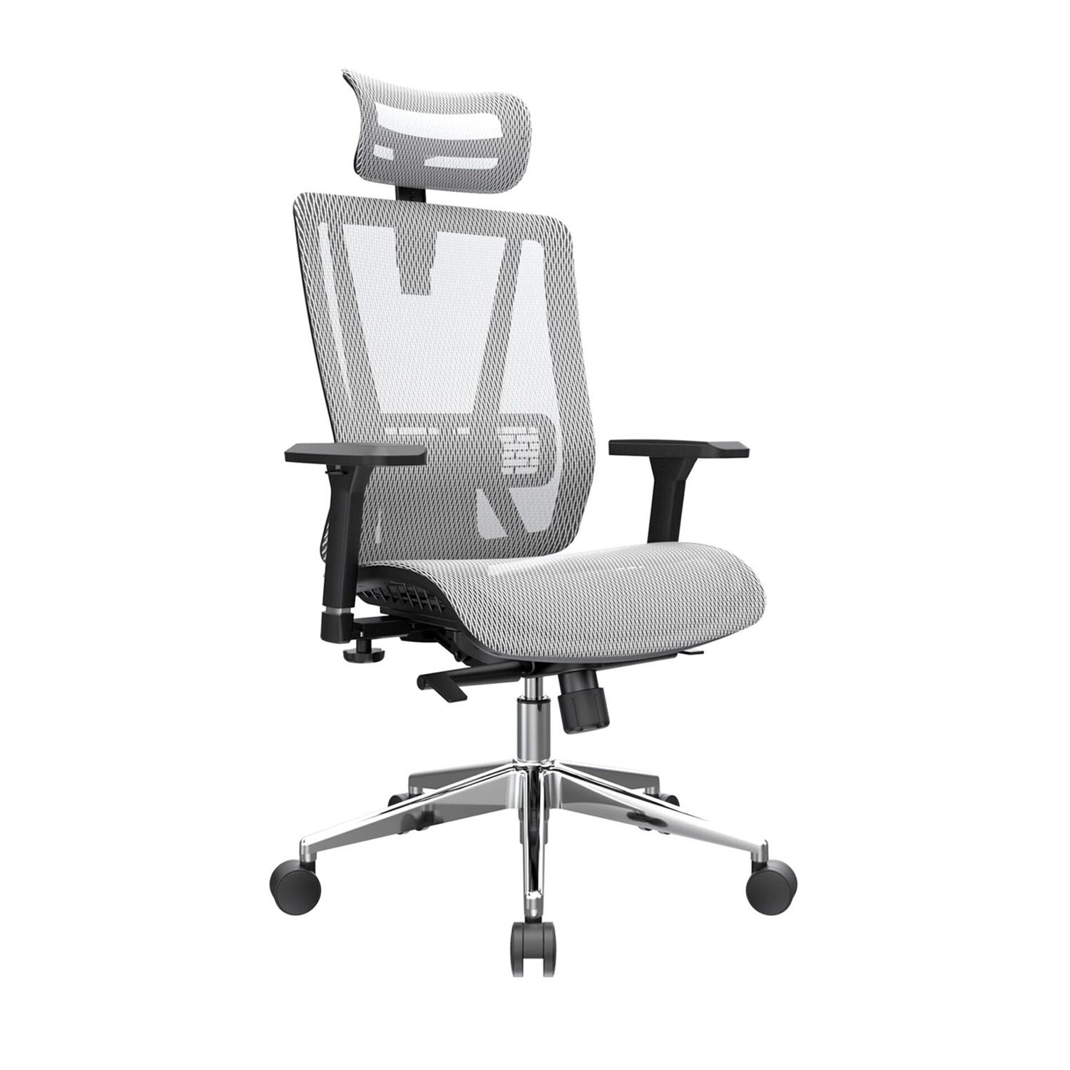 Silla Ergonómica Reclinable Star Presidente Brazos 4d Gris Ofideas